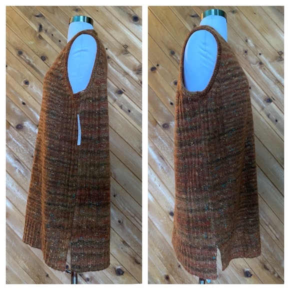 Chico’s Ocean Tide Ombré Long Marl Sweater Vest NWT - Picture 2 of 7